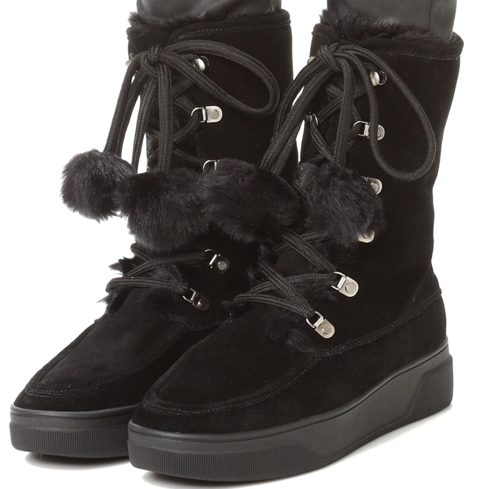 Michael Kors Juno Suede And Fur Boot